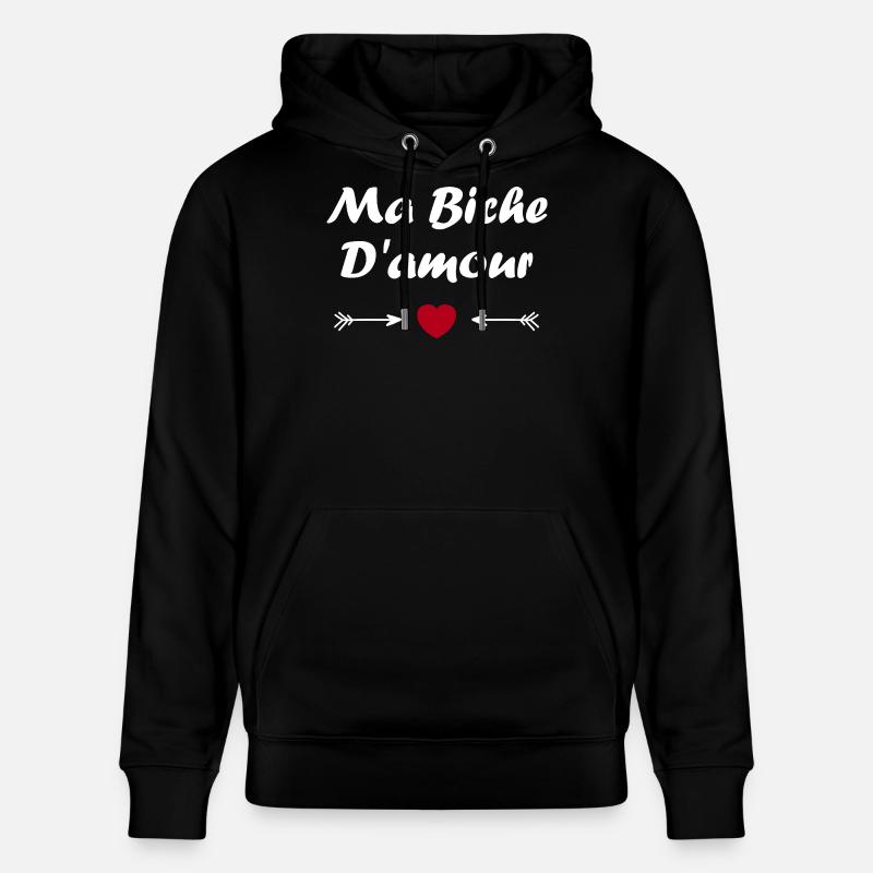 biche - Sweat à capuche bio CRUISER Stanley/Stella Unisexe - noir