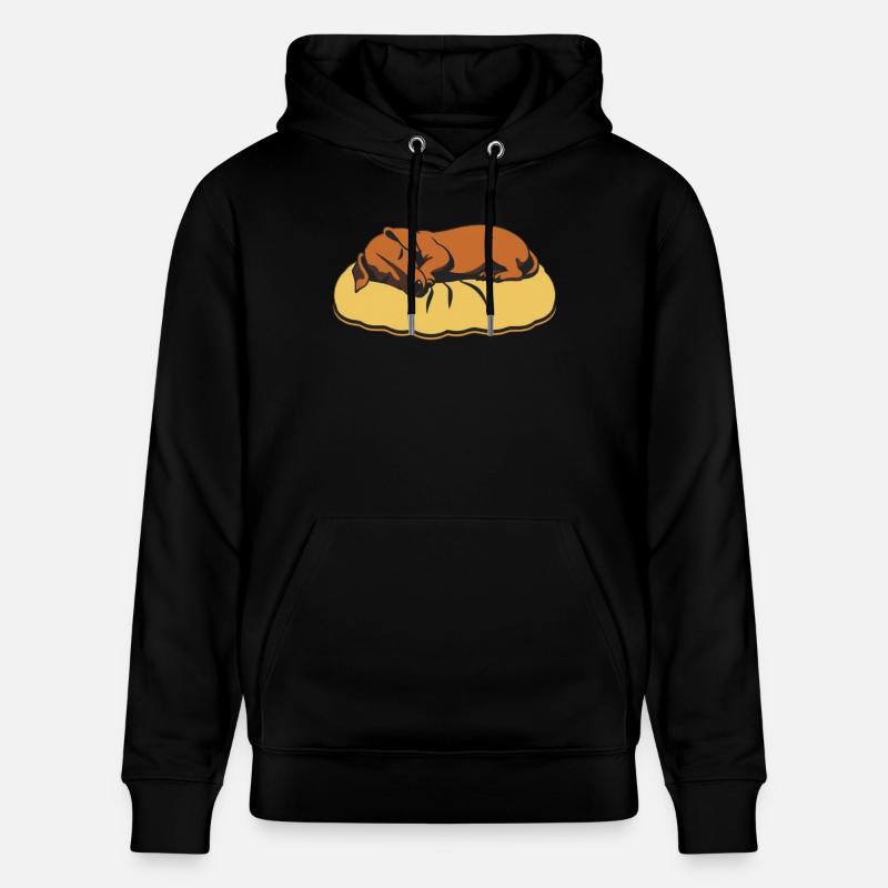 Teckel endormi - Sweat à capuche bio CRUISER Stanley/Stella Unisexe - noir