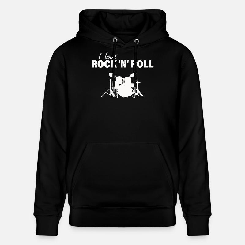 ROCK & ROLL - Stanley/Stella Unisex Bio-Hoodie CRUISER  - Schwarz