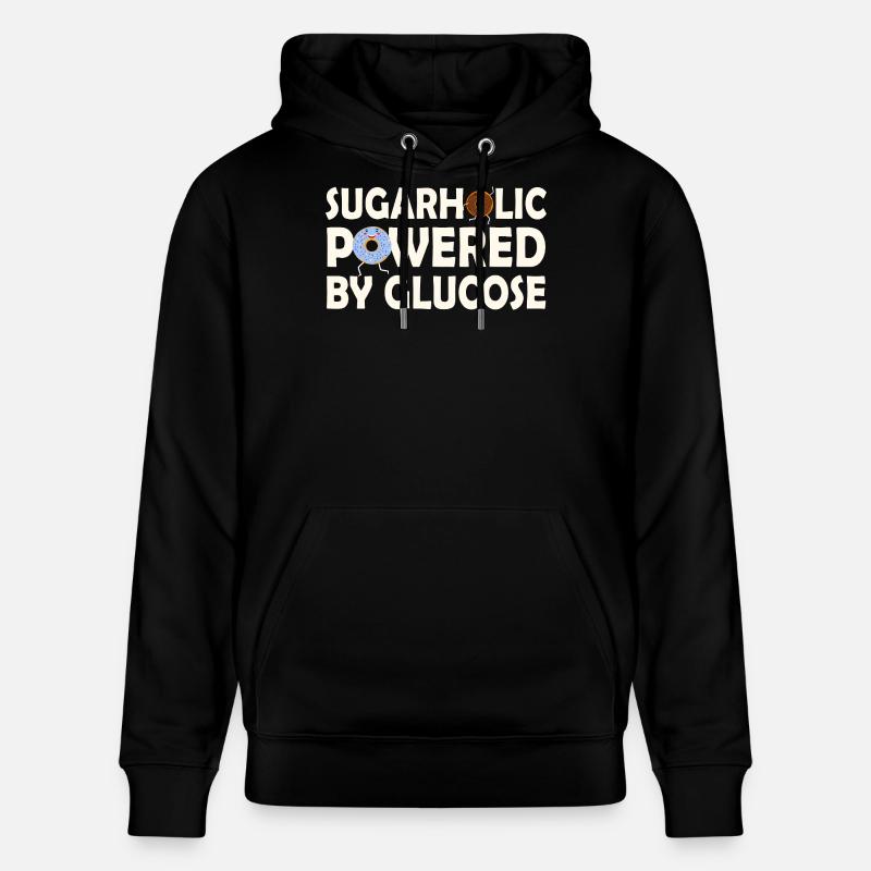 Sugarholic alimenté par le glucose - Sweat à capuche bio CRUISER Stanley/Stella Unisexe - noir