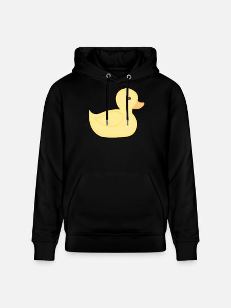 Gelbe Gummiente Cartoon Stil - Stanley/Stella Unisex Bio-Hoodie CRUISER - Schwarz