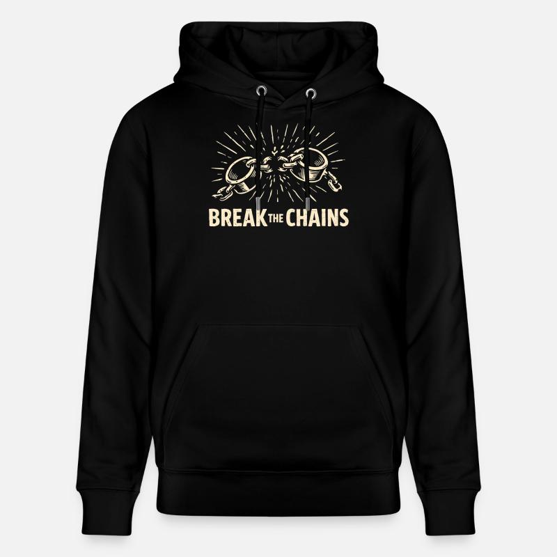 Motivation Break The Chains - Sweat à capuche bio CRUISER Stanley/Stella Unisexe - noir