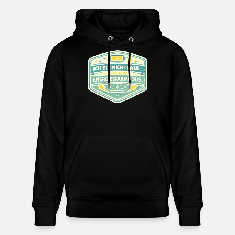 Je suis en mode d’économie d’énergie - Sweat à capuche bio CRUISER Stanley/Stella Unisexe - noir
