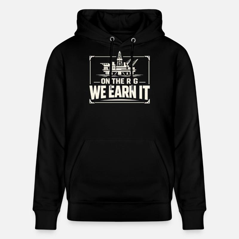 Offshore-bohrer-rig-bohrer Bohrboden Offshore - Stanley/Stella Unisex Bio-Hoodie CRUISER  - Schwarz