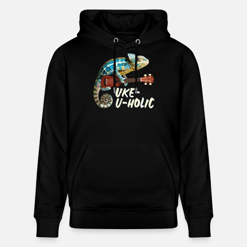 Caméléon Uke-u-holic - Sweat à capuche bio CRUISER Stanley/Stella Unisexe - noir