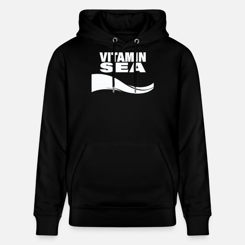 Vitamine Mer - Sweat à capuche bio CRUISER Stanley/Stella Unisexe - noir