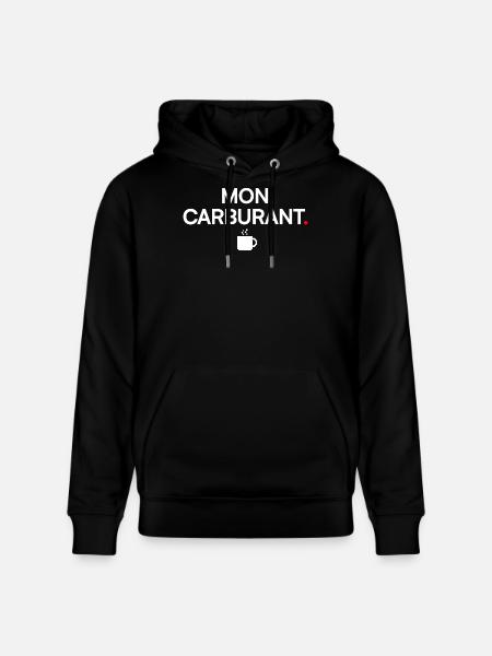 MY FUEL | Coffee Humor - Stanley/Stella CRUISER Unisex Organic Hoodie - black