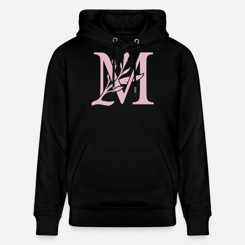 Monogramme floral LM - Sweat à capuche bio CRUISER Stanley/Stella Unisexe - noir