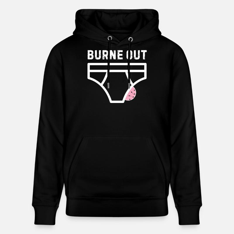 Burne out – humour bureau stress - Sweat à capuche bio CRUISER Stanley/Stella Unisexe - noir