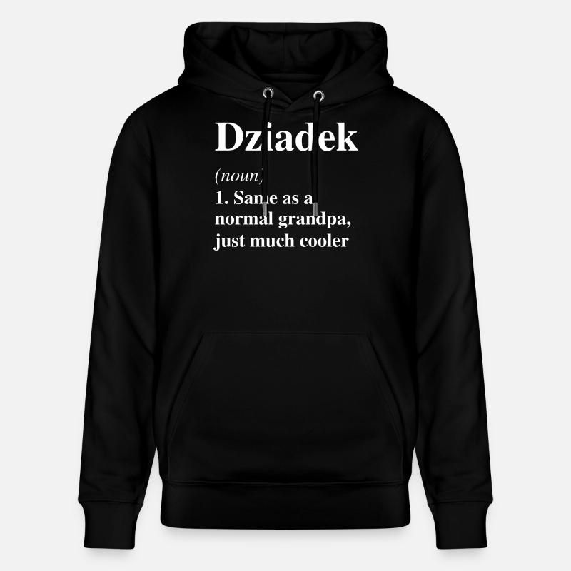 Dziadek-Definition: Viel coolerer Opa - Stanley/Stella Unisex Bio-Hoodie CRUISER - Schwarz