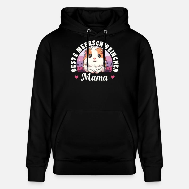 Meilleure maman cochon d’Inde - Sweat à capuche bio CRUISER Stanley/Stella Unisexe - noir
