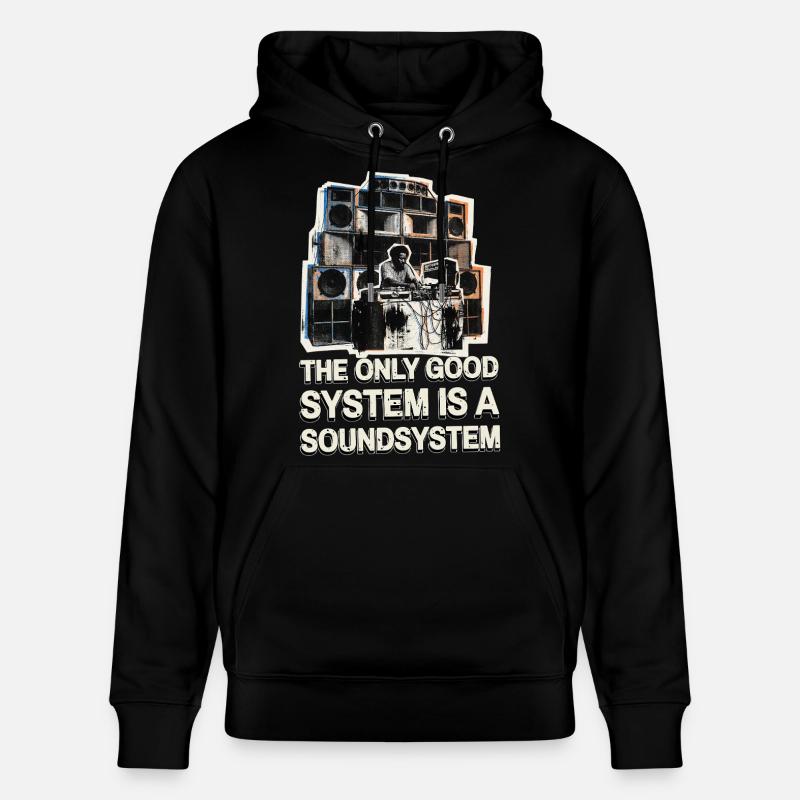 Doublage Soundsystem - Sweat à capuche bio CRUISER Stanley/Stella Unisexe - noir