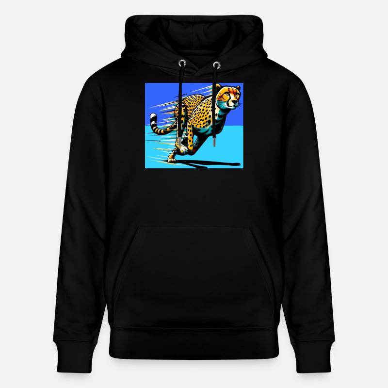 guépard - Sweat à capuche bio CRUISER Stanley/Stella Unisexe - noir