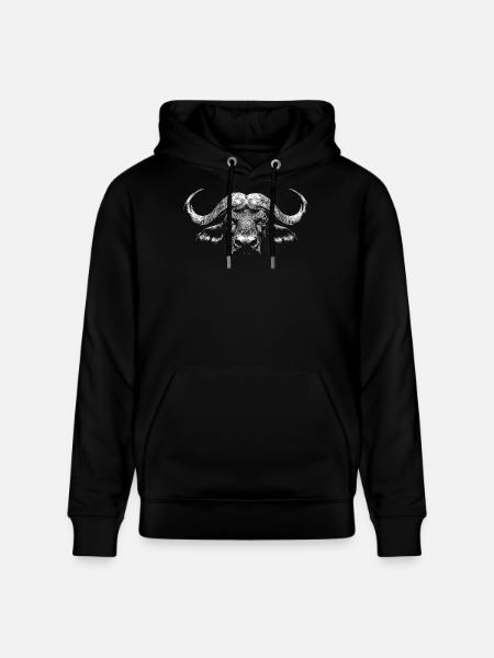 Buffle du Cap - Sweat à capuche bio CRUISER Stanley/Stella Unisexe - noir