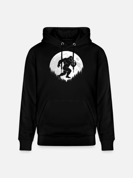 Bigfoot rugby players - Stanley/Stella CRUISER Unisex Organic Hoodie - black