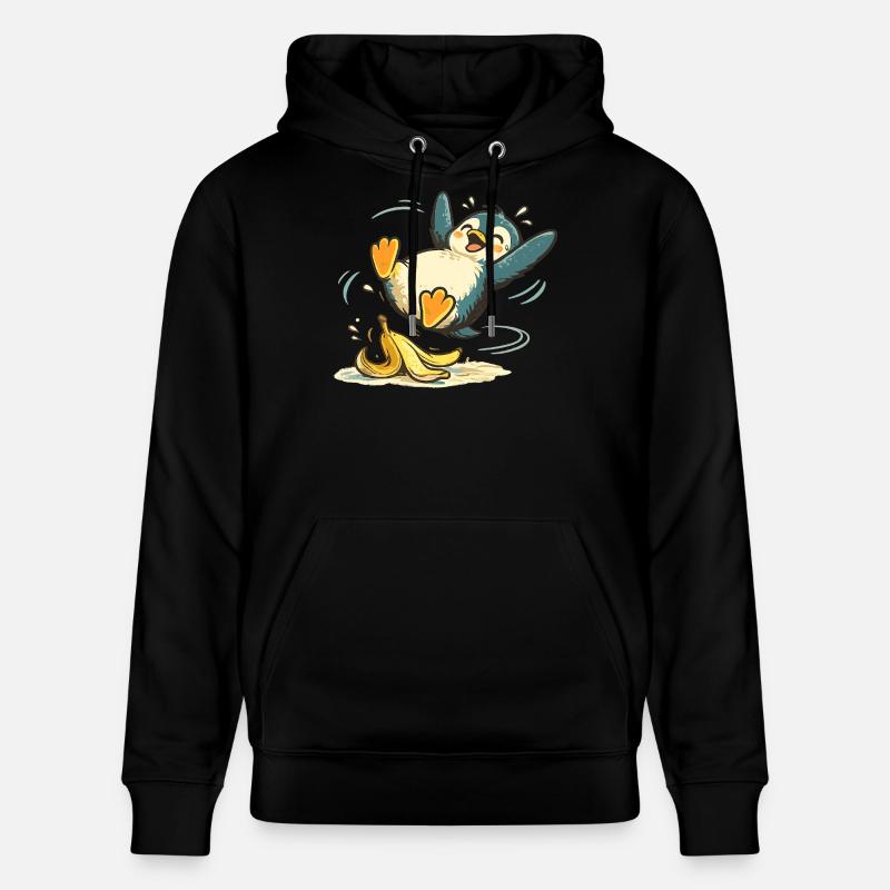 Banane Sauteuse du Pingouin - Sweat à capuche bio CRUISER Stanley/Stella Unisexe - noir