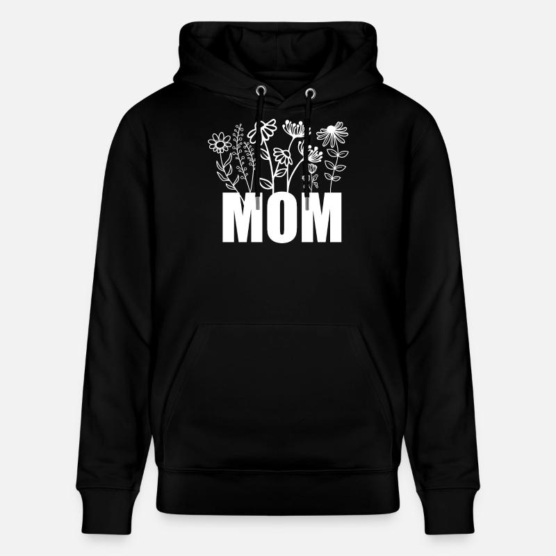 MOM Fleurs - Sweat à capuche bio CRUISER Stanley/Stella Unisexe - noir