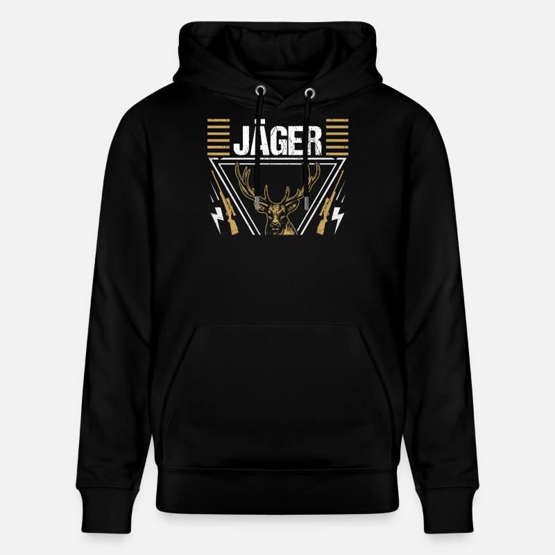 Chasse Chasse Chasseurs Chasseurs - Sweat à capuche bio CRUISER Stanley/Stella Unisexe - noir
