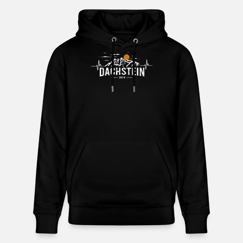 Dachstein Ramsau Autriche Heartbeat - Sweat à capuche bio CRUISER Stanley/Stella Unisexe - noir
