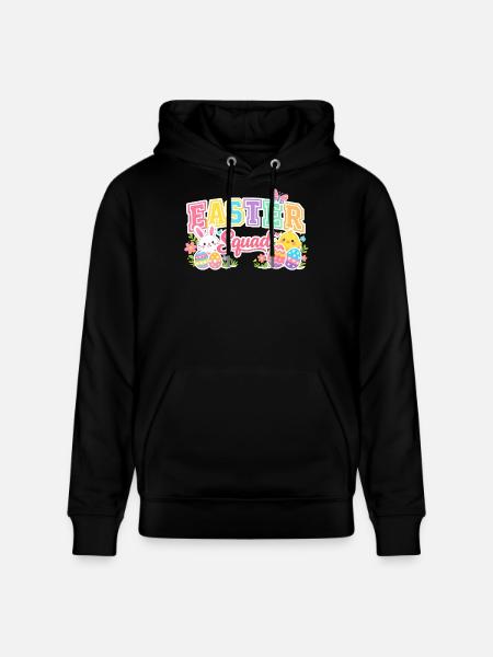 Ostern Squad Bunte Eier Küken - Stanley/Stella Unisex Bio-Hoodie CRUISER - Schwarz