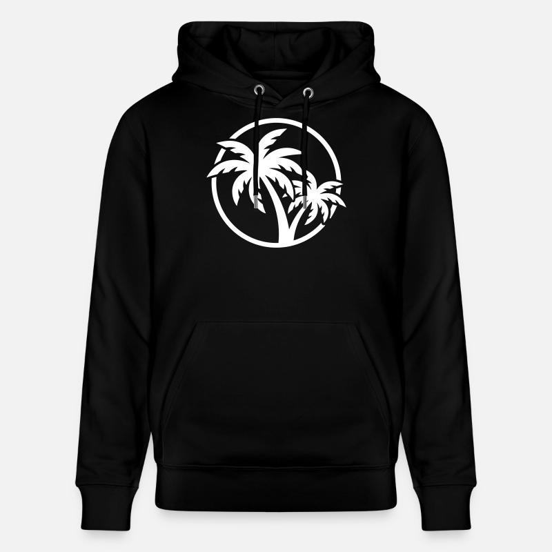 Symbole du palmier - Sweat à capuche bio CRUISER Stanley/Stella Unisexe - noir