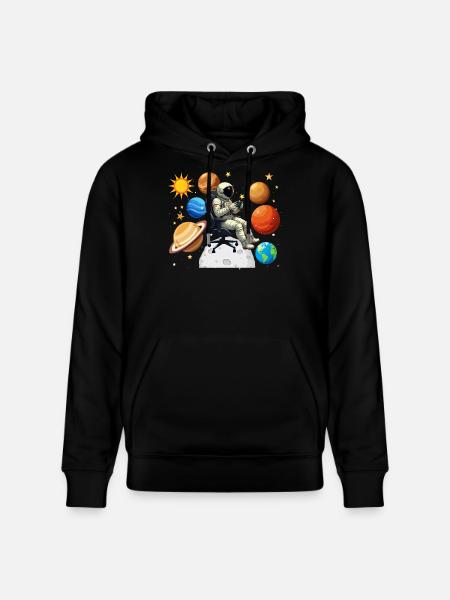 Astronaut Gaming Gaming Space Gamer - Stanley/Stella CRUISER Unisex Organic Hoodie - black