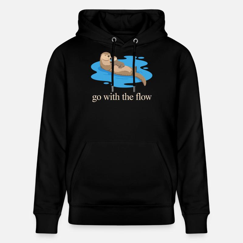 Otter Duo : Laissez-vous porter - Sweat à capuche bio CRUISER Stanley/Stella Unisexe - noir