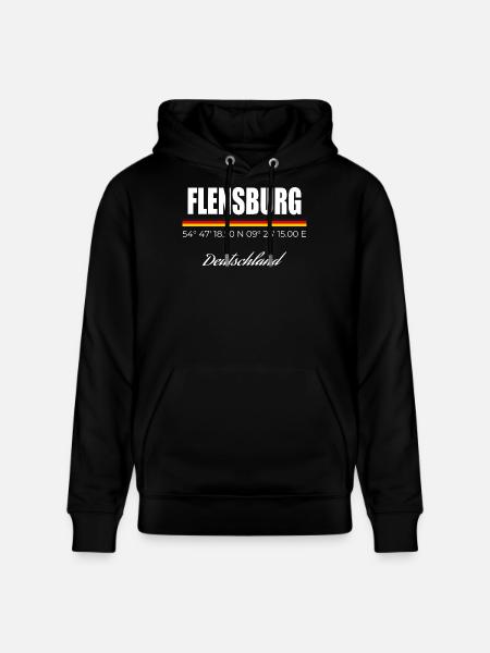 Flensburg - Stanley/Stella Unisex Bio-Hoodie CRUISER  - Schwarz