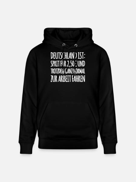 Lustiger Tank Spruch - Stanley/Stella Unisex Bio-Hoodie CRUISER  - Schwarz