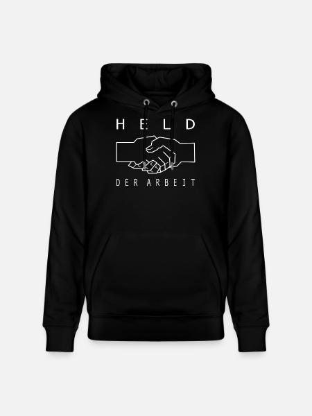 DDR Held der Arbeit - Stanley/Stella Unisex Bio-Hoodie CRUISER - Schwarz