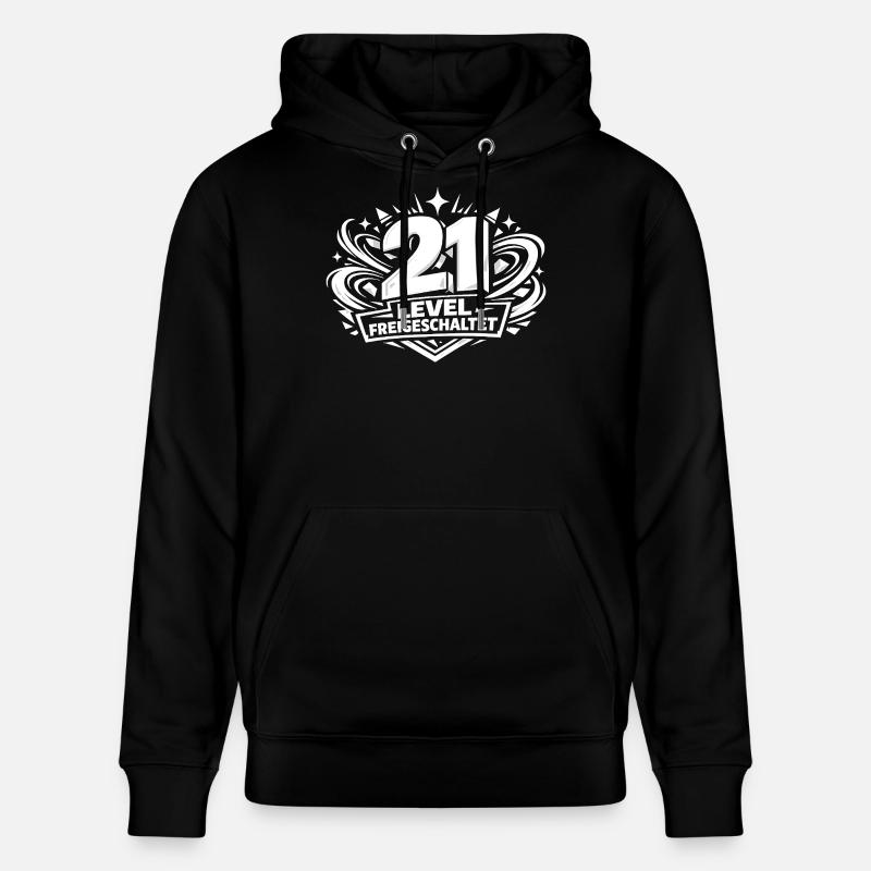 21 niveaux débloqués - Sweat à capuche bio CRUISER Stanley/Stella Unisexe - noir