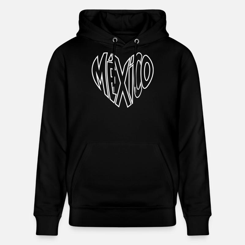 Lettrage de perspective mexicaine - Sweat à capuche bio CRUISER Stanley/Stella Unisexe - noir