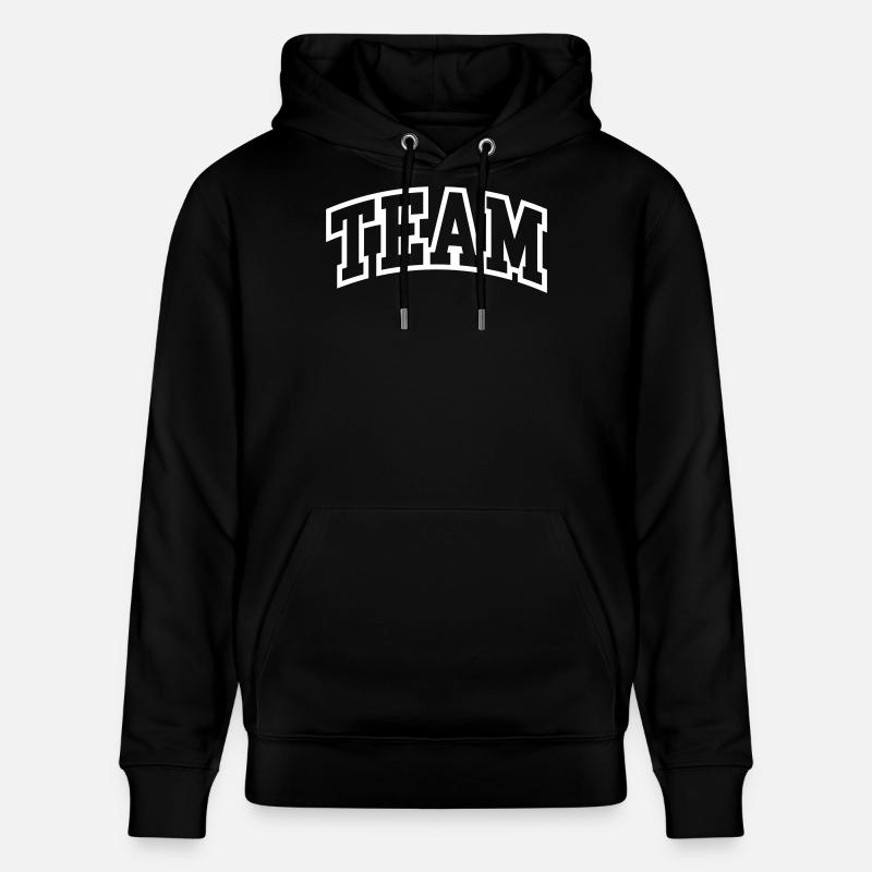 Lettrage d’équipe - Sweat à capuche bio CRUISER Stanley/Stella Unisexe - noir