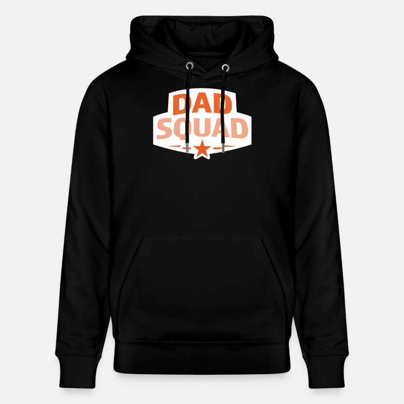 Papa-Squad - Stanley/Stella Unisex Bio-Hoodie CRUISER  - Schwarz