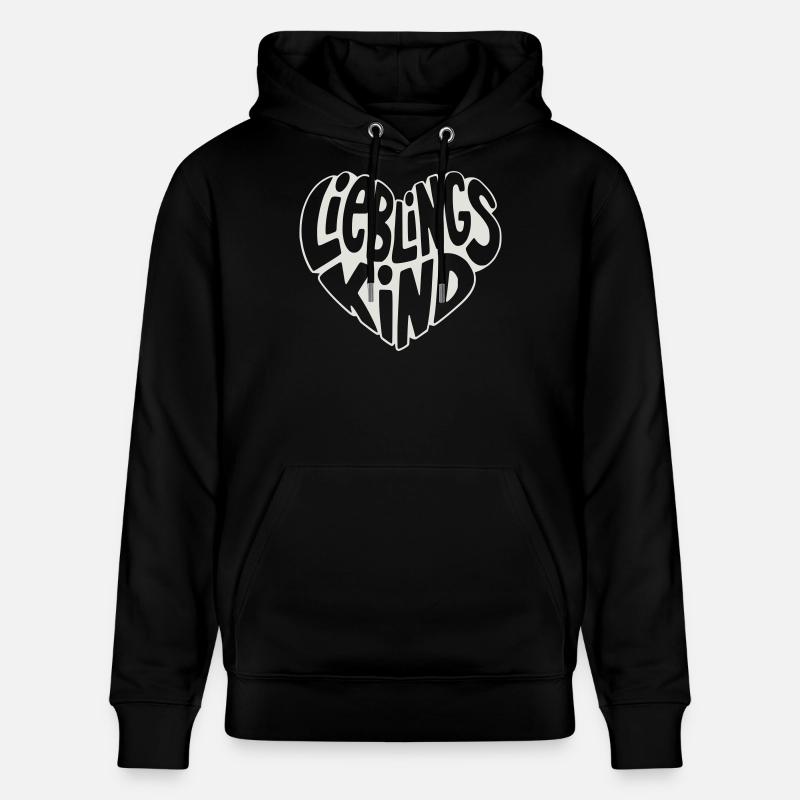 Cœur d’enfant préféré design rétro - Sweat à capuche bio CRUISER Stanley/Stella Unisexe - noir