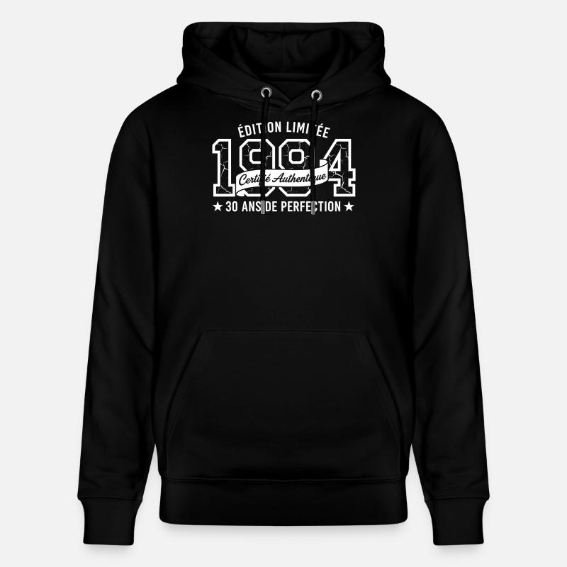 Édition Limitée 1984 Certifiée - Sweat à capuche bio CRUISER Stanley/Stella Unisexe - noir