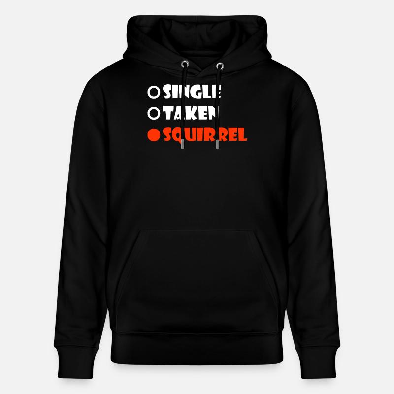 Écureuil Pris à l’Unité - Sweat à capuche bio CRUISER Stanley/Stella Unisexe - noir