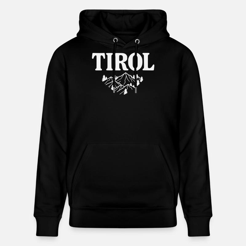 Silhouette du Tyrol Motif alpin - Sweat à capuche bio CRUISER Stanley/Stella Unisexe - noir