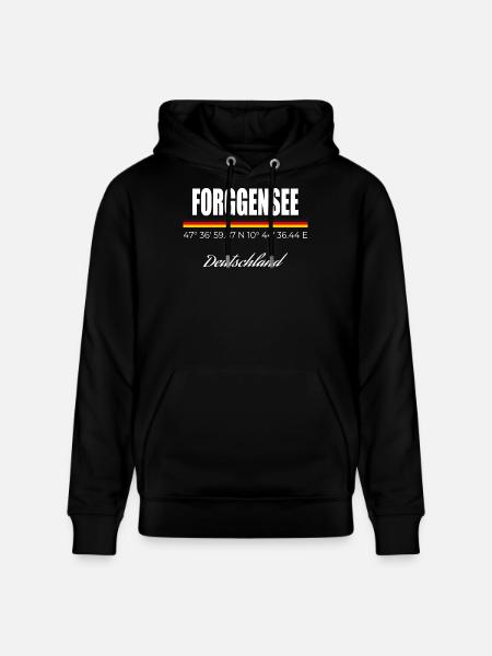 Forggensee - Stanley/Stella Unisex Bio-Hoodie CRUISER - Schwarz