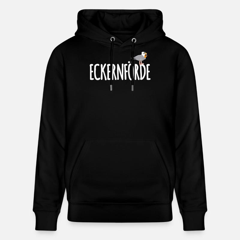 Eckernförde Möwe Ostsee - Stanley/Stella Unisex Bio-Hoodie CRUISER  - Schwarz