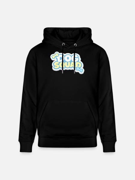 Dog Squad Pastel Paws - Stanley/Stella CRUISER Unisex Organic Hoodie - black