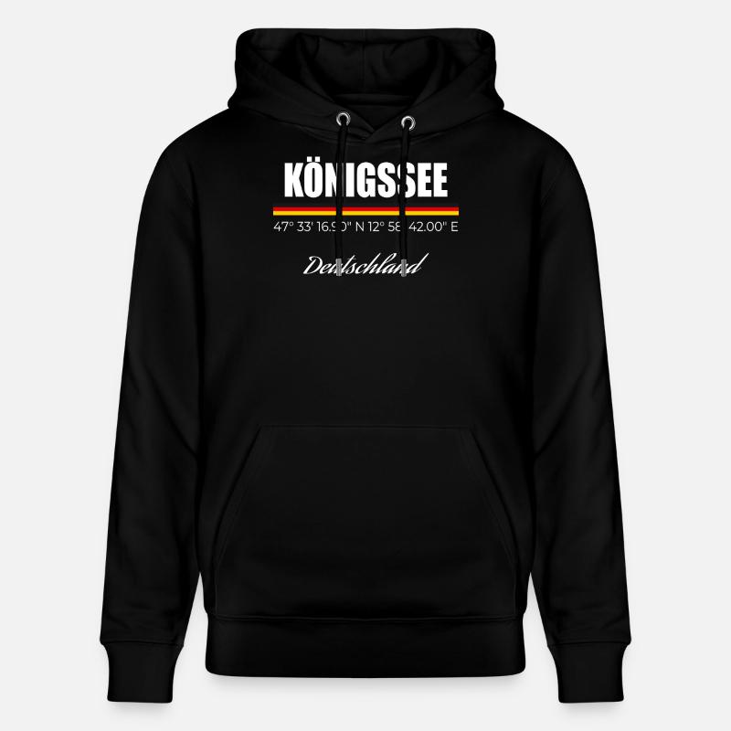 Königssee - Stanley/Stella Unisex Bio-Hoodie CRUISER - Schwarz