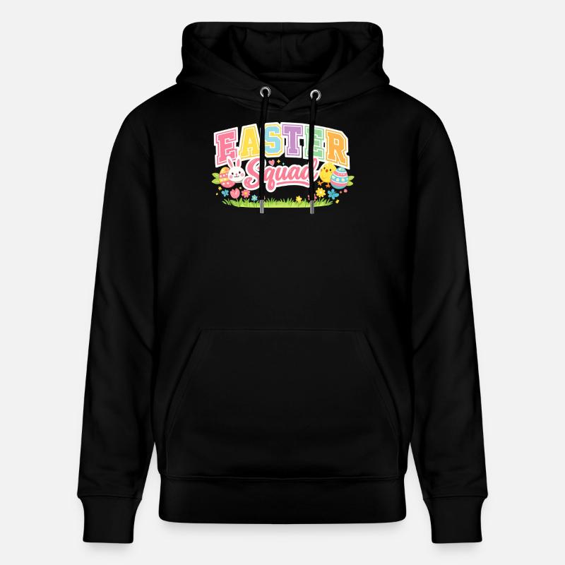 Easter Squad Egg Hunt - Stanley/Stella CRUISER Unisex Organic Hoodie - black