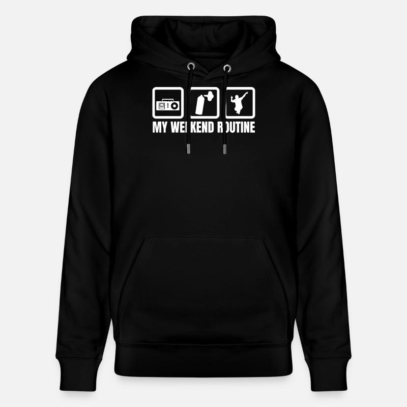 Week-end des Breakdancers - Sweat à capuche bio CRUISER Stanley/Stella Unisexe - noir