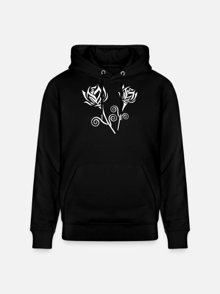 Roses - Sweat à capuche bio CRUISER Stanley/Stella Unisexe - noir