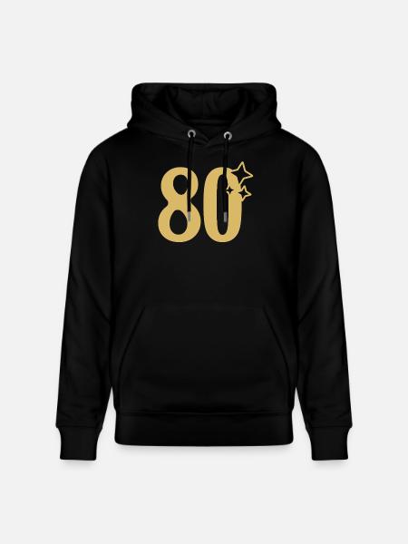 80e anniversaire 80e Étoile d’Or - Sweat à capuche bio CRUISER Stanley/Stella Unisexe - noir