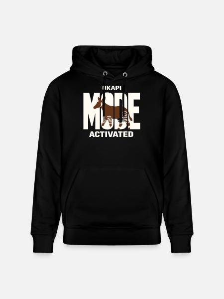 Okapi-liebhaber Okapi-tier Seltene Tierweltliebe - Stanley/Stella Unisex Bio-Hoodie CRUISER - Schwarz