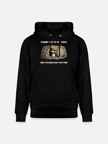 Résurrection de la Grotte Dicton. - Sweat à capuche bio CRUISER Stanley/Stella Unisexe - noir