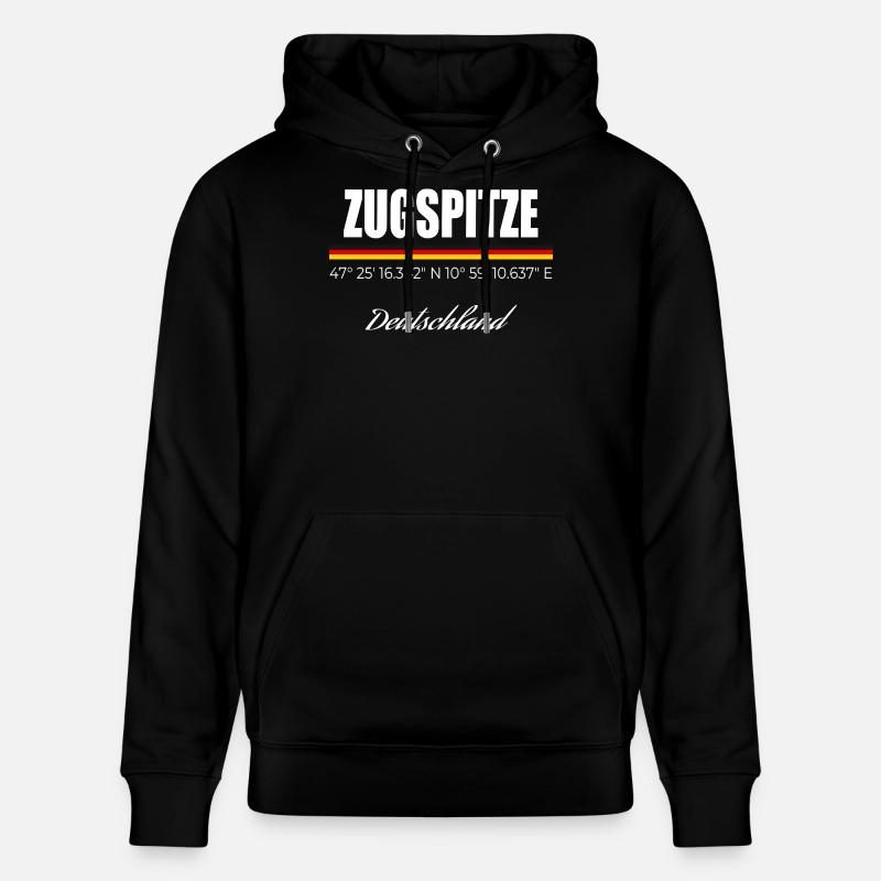 Zugspitze - Stanley/Stella Unisex Bio-Hoodie CRUISER  - Schwarz