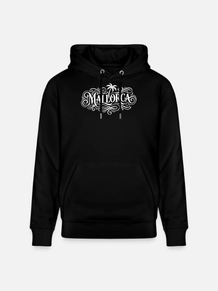 Lettrage de Majorque - Sweat à capuche bio CRUISER Stanley/Stella Unisexe - noir
